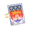 French Stamp Cufflinks (France)