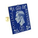 King George Stamp Cufflinks