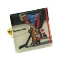 Hockey Goalie Stamp Cufflinks