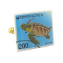 Sea Turtle Korea Stamp Cufflinks