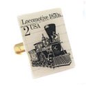 Locomotive Stamp Cufflinks