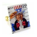 Uncle Sam Stamp Cufflinks