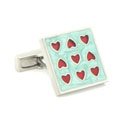 Hearts on Light Blue Cufflinks