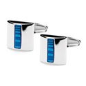 Blue Enamel Cufflinks