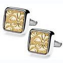 Gold Grande Fleur Cufflinks