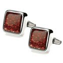 Ruby Floral Cufflinks