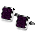 Purple Paisley Cuff Links