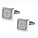 Floral Stainless Steel Cufflinks