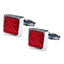 Ruby Checkered Cufflinks