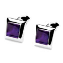 Jeweled Purple Cuff Link