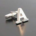 Sterling Letter A Cufflinks