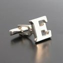 Sterling Letter E Cufflinks