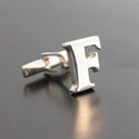 Sterling Letter F Cufflinks