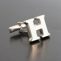 Sterling Letter H Cufflinks