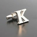 Sterling Letter K Cufflinks