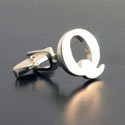 Sterling Letter Q Cufflinks