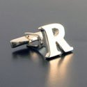 Sterling Letter R Cufflinks