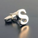 Sterling Letter S Cufflinks