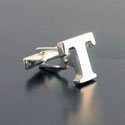 Sterling Letter T Cufflinks