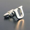 Sterling Letter U Cufflinks