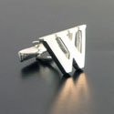 Sterling Letter W Cufflinks