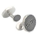 Sterling Garbage Manhole Cufflinks