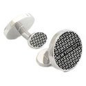 Sterling New York Manhole Cufflinks