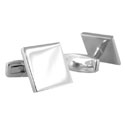 Sterling Square Engraveable Cufflinks