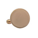 Round Rose Gold Cufflinks