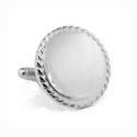 Large Round Engraveable Cuff Links