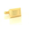 Rectangular Engravable Vermeil Cufflinks