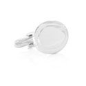Oval Engravable Silver Cufflinks
