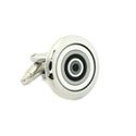 White Bulls eye Cufflinks