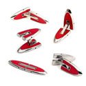Red Ellipse Titanium Flatlinks