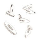 White Ellipse Titanium Flatlinks