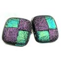Purple and Green Cufflinks