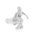 Sterling Snowboarder Cufflinks