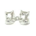 Sterling Hippo Cufflinks