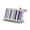 Blue Barcode Cufflinks