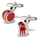 Red Angled Ball Cufflinks
