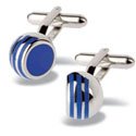 Blue Angled Ball Cufflinks