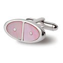 Pink Mother of Pearl Cufflinks