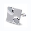 Contrast Oval Cufflinks