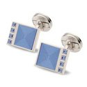 Square With Stones Cufflinks