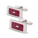 Rhodonite Inlay Cufflinks