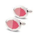 Ribbon Oval Cufflinks