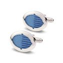 Ribbon Oval Cufflinks