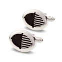 Ribbon Oval Cufflinks