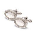 Engravable Wavy Edge Cufflinks