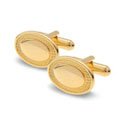 Engravable Wavy Edge Cufflinks